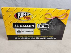 lot 99 image: New Box of 33 Gallon Drawstring Bags