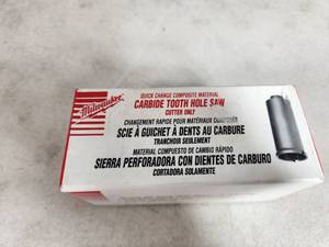 lot 115 image: New Milwaukee Carbide Tooth Hole Saw 1 14