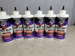 lot 200 image: 6 New Bottles of Hot Shot Bed Bug Killer Dust