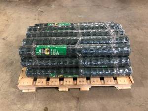 PEAK  25 ft. L x 36 in. H Plastic Fencing in Green with 2 in. x 2 in. Mesh Size Garden Fence, pack of 17, review all pictures