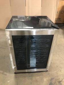 Vissani  23.4 in. 50 Bottle, 154 Can, Wine and Beverage Cooler with Stainless Steel Door Customer returns Review all pictures