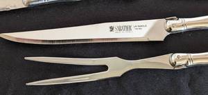 lot 31 image: Sabatier La Guiole CarvingSteak Knife Set