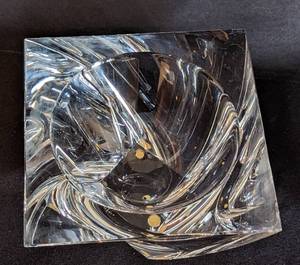 lot 34 image: Pair of Orrefors Crystal Tornado Bowls