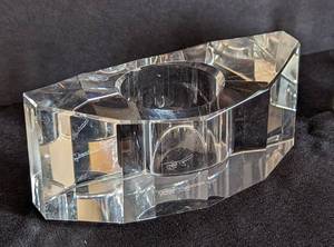 lot 37 image: Pair of Olga Cassini Crystal Candleholders