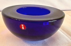 lot 22 image: iittala Cobalt Glass Votive Holder