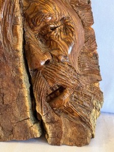 lot 76 image: Doug Hicks Hand Carved Original Wood Carving