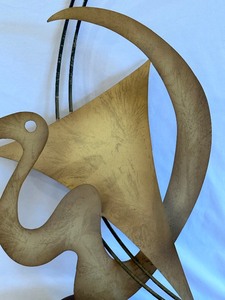 lot 92 image: Metal Abstract Bird Figurine