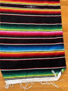 lot 95 image: Pair of Bright Colored Southwest Style Textiles