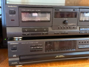 lot 94 image: Technics Duo Tape Deck & Five Disc CD Changer