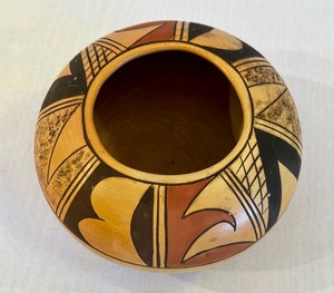 lot 123 image: Colleen Poleahla Hopi Pottery Bowl
