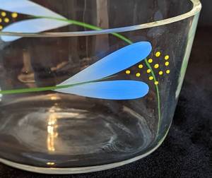 lot 50 image: Orrefors Sweden Painted Bowl