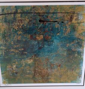 lot 52 image: Framed Abstract Print by Bellows