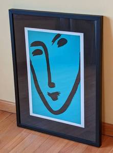 lot 58 image: Framed Matisse Green Mask Print