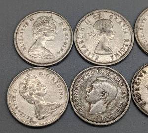 lot 133 image: 1939-66 Canadian Silver Quarters
