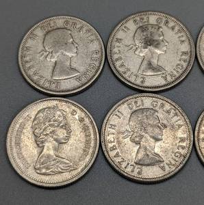lot 134 image: 1943-66 Canadian Silver Quarters