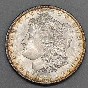 lot 136 image: 1885 Morgan Silver Dollar