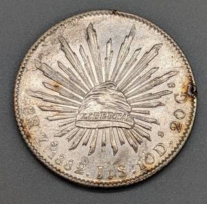 lot 140 image: 1882 Mexico Silver 8 Reales