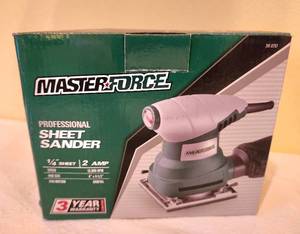 lot 202 image: Masterforce 14 Sheet Sander in Original Box