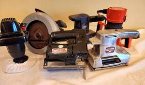 lot 225 image: Variety of Well Loved Power Tools
