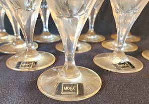 lot 244 image: Lovely Mikasa Water Glass Set
