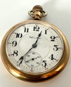 lot 199 image: Vintage Hamilton Pocket Watch