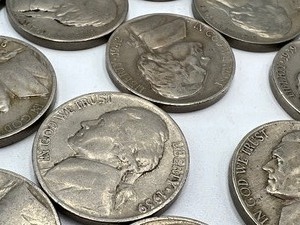 lot 264 image: (29) United States Jefferson Nickels