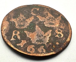 lot 286A image: 1667 Sweden 16 Ore Coin