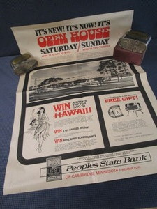 lot 53 image: Peoples State Bank Items