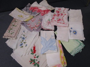 lot 62 image: Ladies Hankies