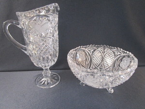 lot 104 image: Crystal Fancy Glass