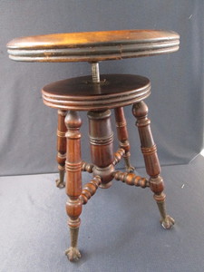lot 15 image: Antique Organ Stool