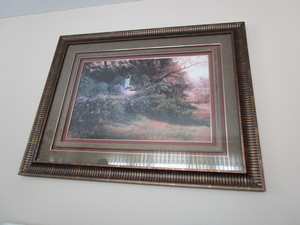 lot 120 image: Framed Garden Picture