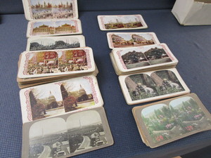 lot 124 image: Cards for Steroptic Viewer