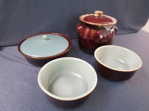 lot 135 image: RW Casserole, Bowls, Bean Pot