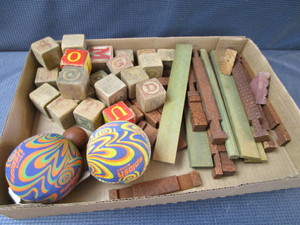 lot 217 image: Vintage Wooden Toys
