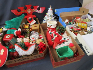lot 235 image: Christmas Decorations
