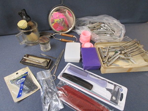 lot 249 image: Vintage Shaving, Curling