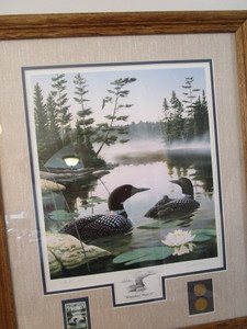lot 262 image: Boundary Waters Loon Print