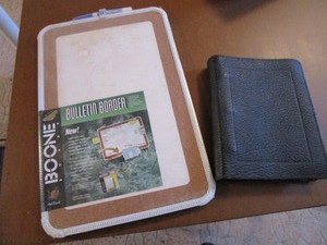lot 291 image: Bulletin  Dry Erase. Leather Journal