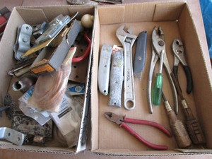 lot 298 image: Vintage Hinges, Tools