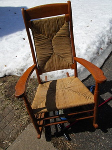 lot 20 image: Oak Rocker