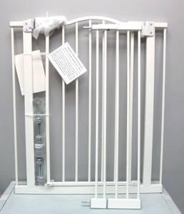 lot 72 image: InnoTruth 29-39.6 in. Wide 30 in. Tall White Baby Gate