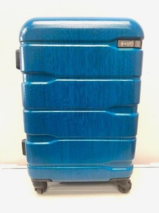 lot 86 image: Coolife Caribbean Blue Expandable Rolling Carry-on Suitcase