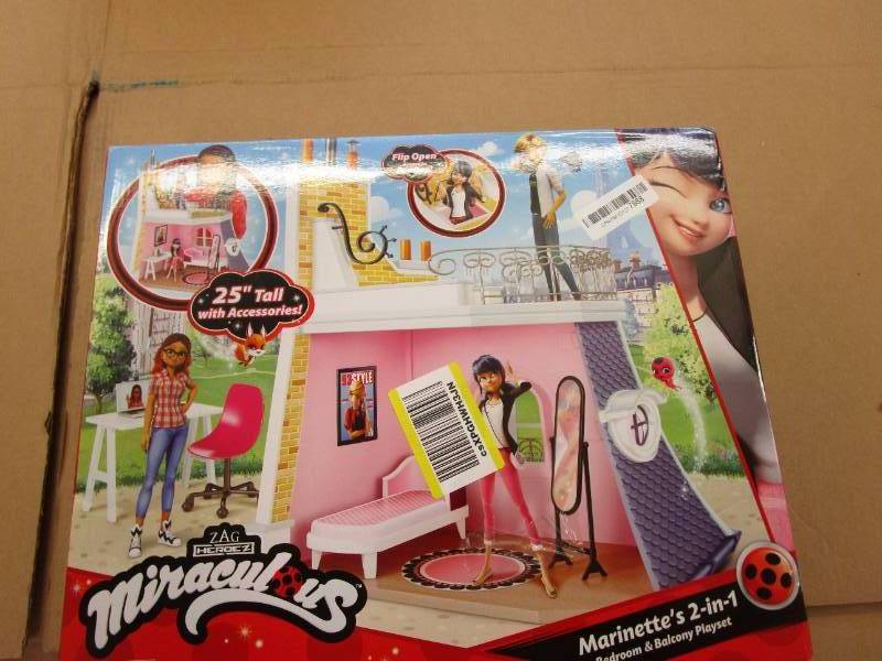 Miraculous Marinette's 2 in 1 Bedroom and Balcony Play Set (Not