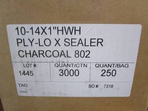 lot 715 image: HWH Ply-Lox Sealer Hex Head Screw 10-14 x 1 in Charcoal (QUANTITY 3000)