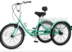 lot 790 image: Adult Tricycle 7 Speed in Green (OPEN BOX)