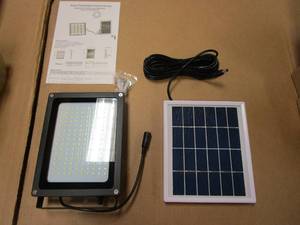 lot 820 image: LED Solar Powered 150 Light Outdoor Security Light