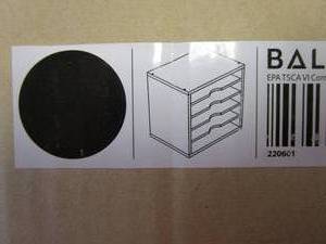 lot 853 image: Ballucci File Organizer Paper Sorter, 5 Tier Adjustable Shelves Office Desk Organizer, 13 58 x 9 14 x 12, Black