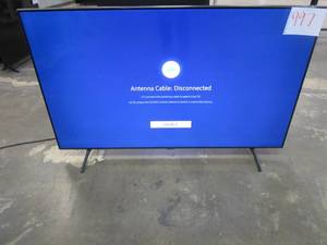 SAMSUNG 55 Class 4K Crystal UHD (2160P) LED Smart TV with HDR (THIN BLACK LINE THROUGH SCREEN)