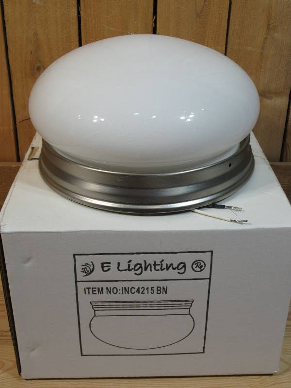 9 Flush Mount  Brushed Nickel